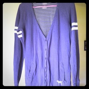 PINK  Victoria's Secret button up cardigan (L)